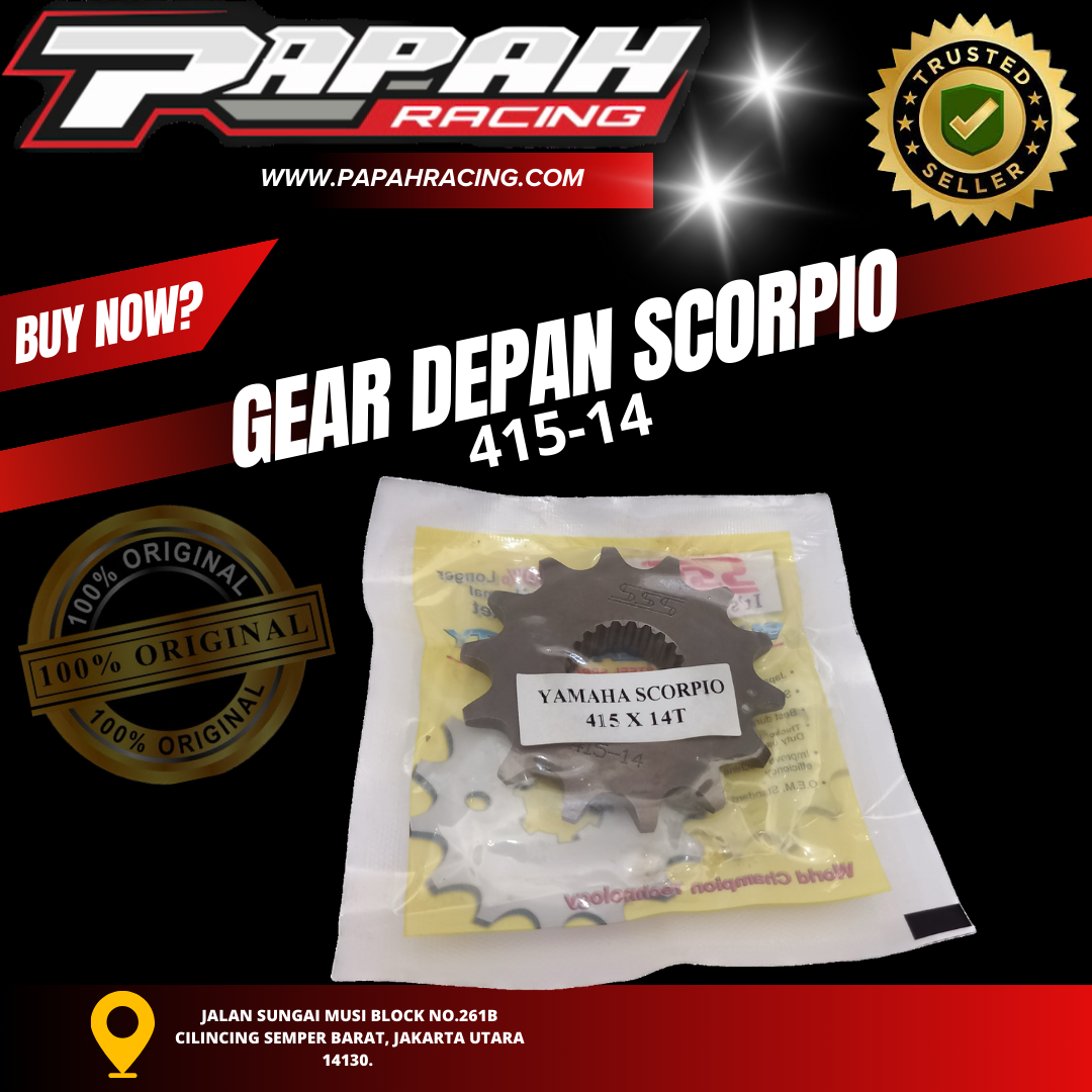 GEAR DEPAN SCORPIO 415-14